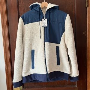 NWT United by Blue Mens Recycled Sherpa Jacket